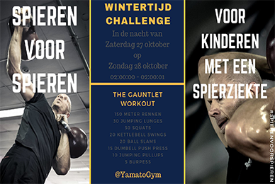 Yamato Gym Spieren voor Spieren Wintertijd Challenge